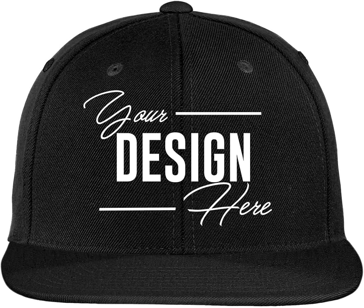 INK STITCH Stc19 Custom Design Your Own Logo Texts Embroidery Snapback Caps - Multicolors