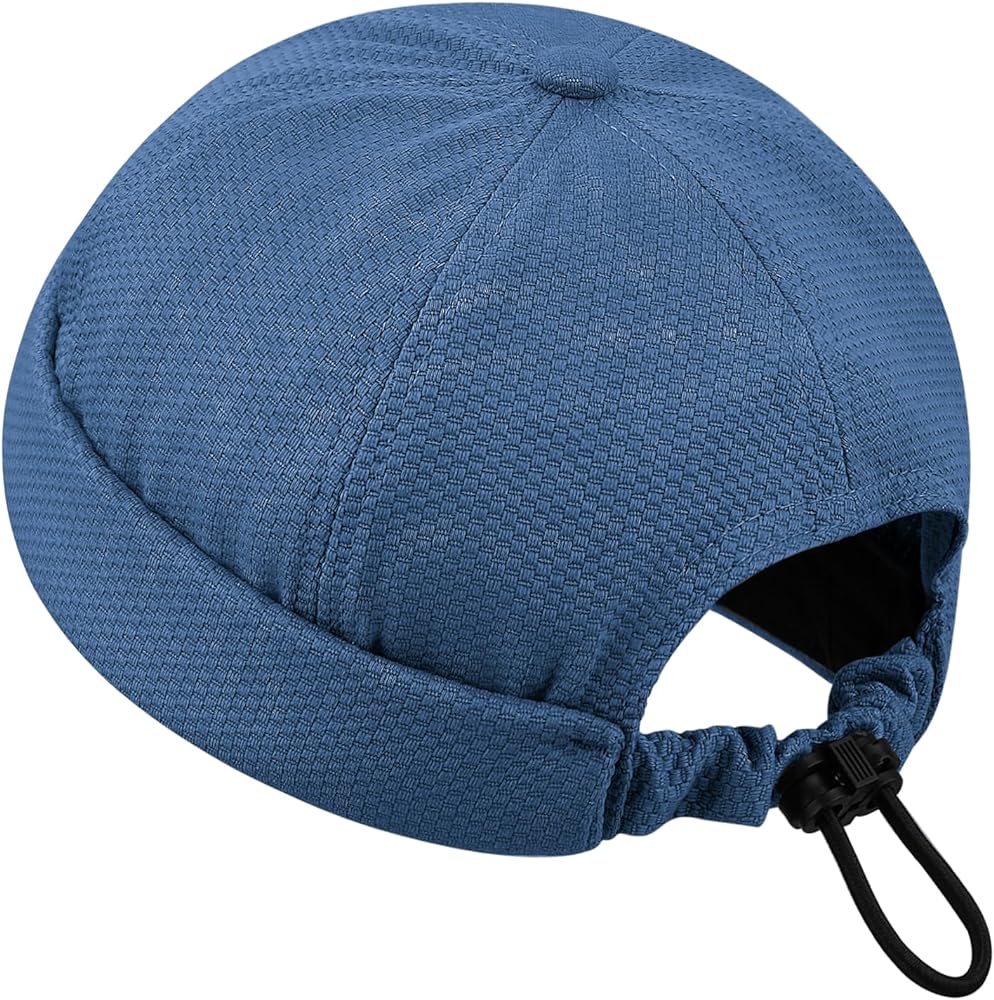 Waterproof Brimless Docker Hat Quick Dry Worker Sailor Caps Retro Watch Harbour Hats Viss-Less Landlord Hats