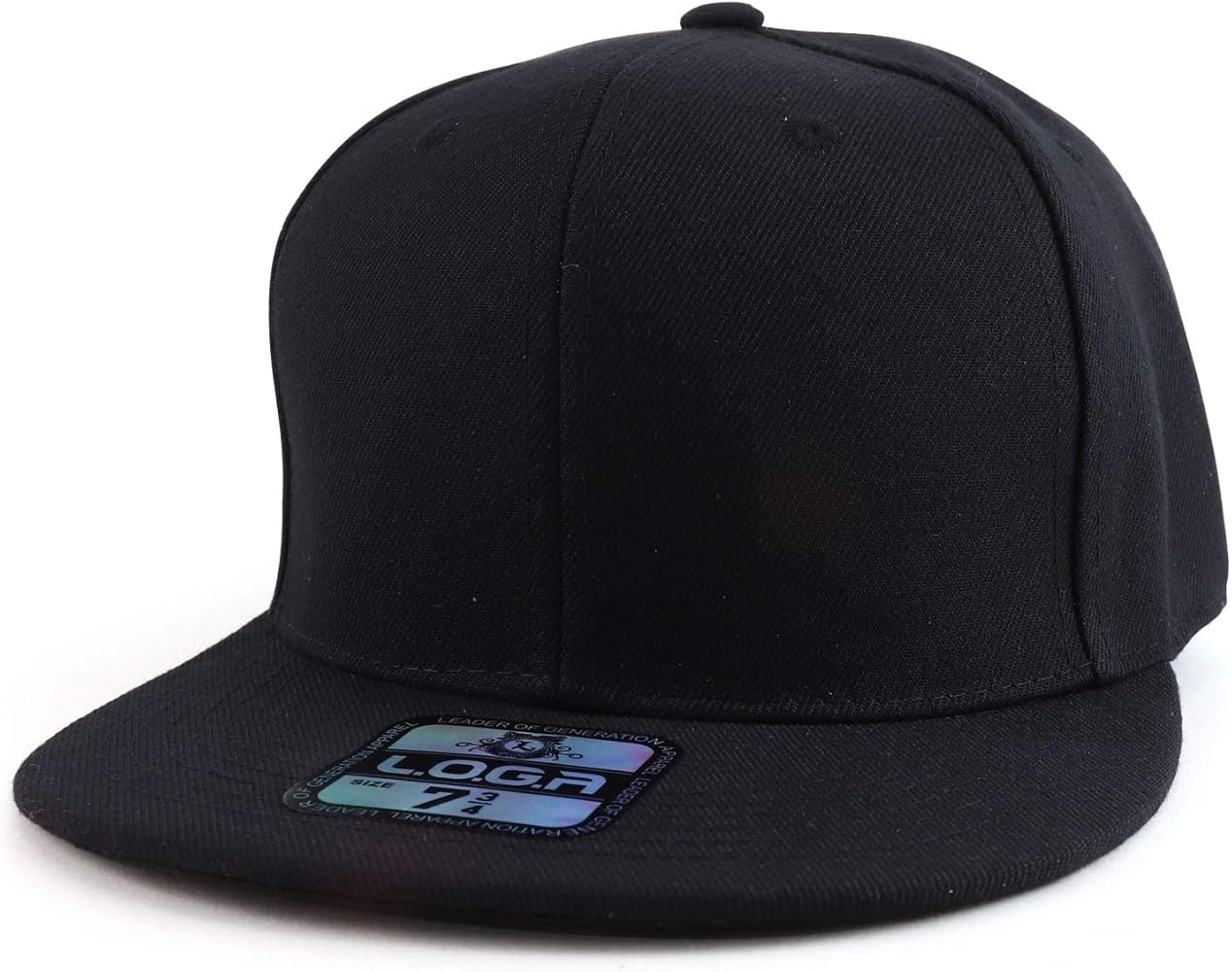 Trendy Apparel Shop Big Size Oversized Flat Bill Baseball Fitted Cap