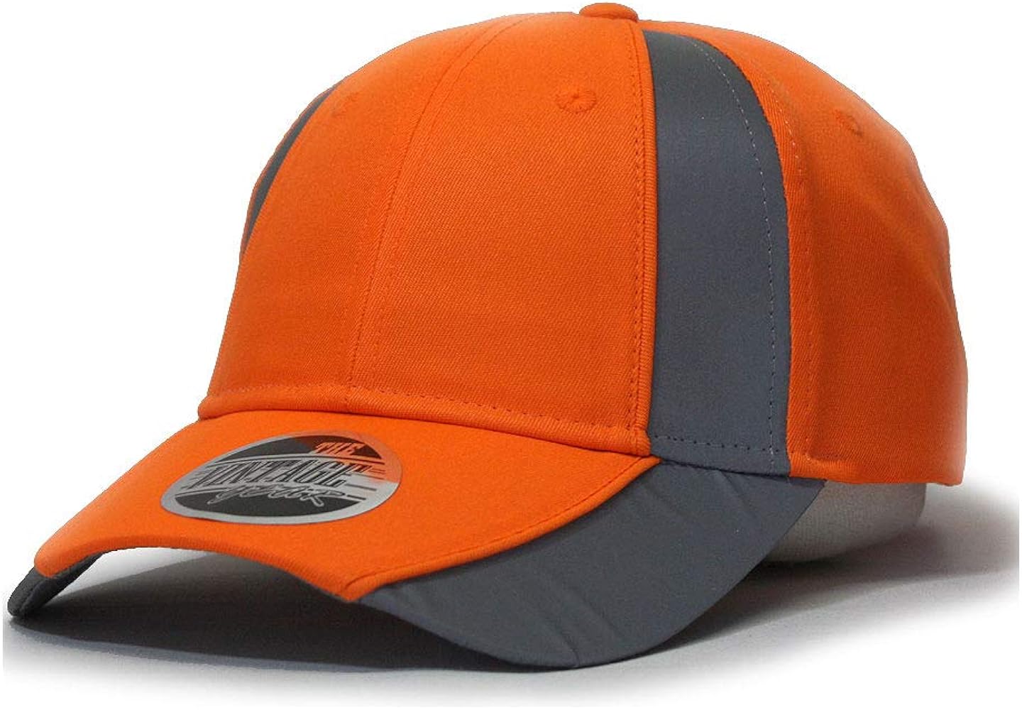 Reflective High Visibility Piping Neon Polyester Twill Low Profile Structured Baseball Cap