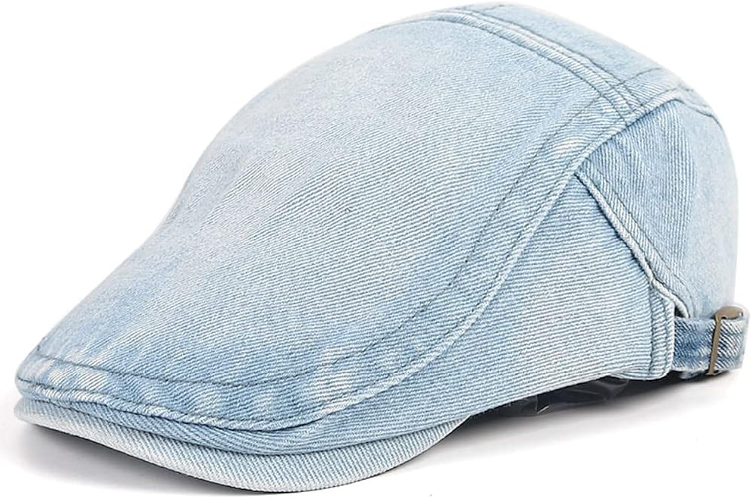 Men's Denim Cotton Newsboy Cap Ivy Gatsby Driving Hunting Cabbie Hats for Spring Summer