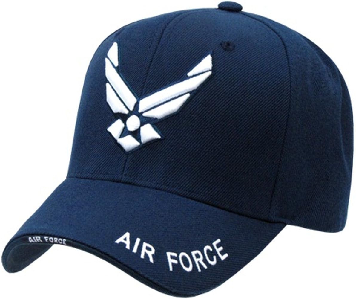 U.S. Air Force Embroidered Navy Blue Wings Hat - Military