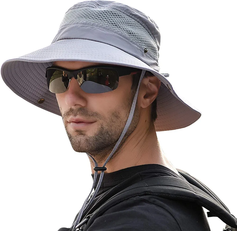 Men Women Sunscreen Cooling Hat Ice Cap Heatstroke Protection Cooling Cap Wide Brim Sun Hat with UV Protection