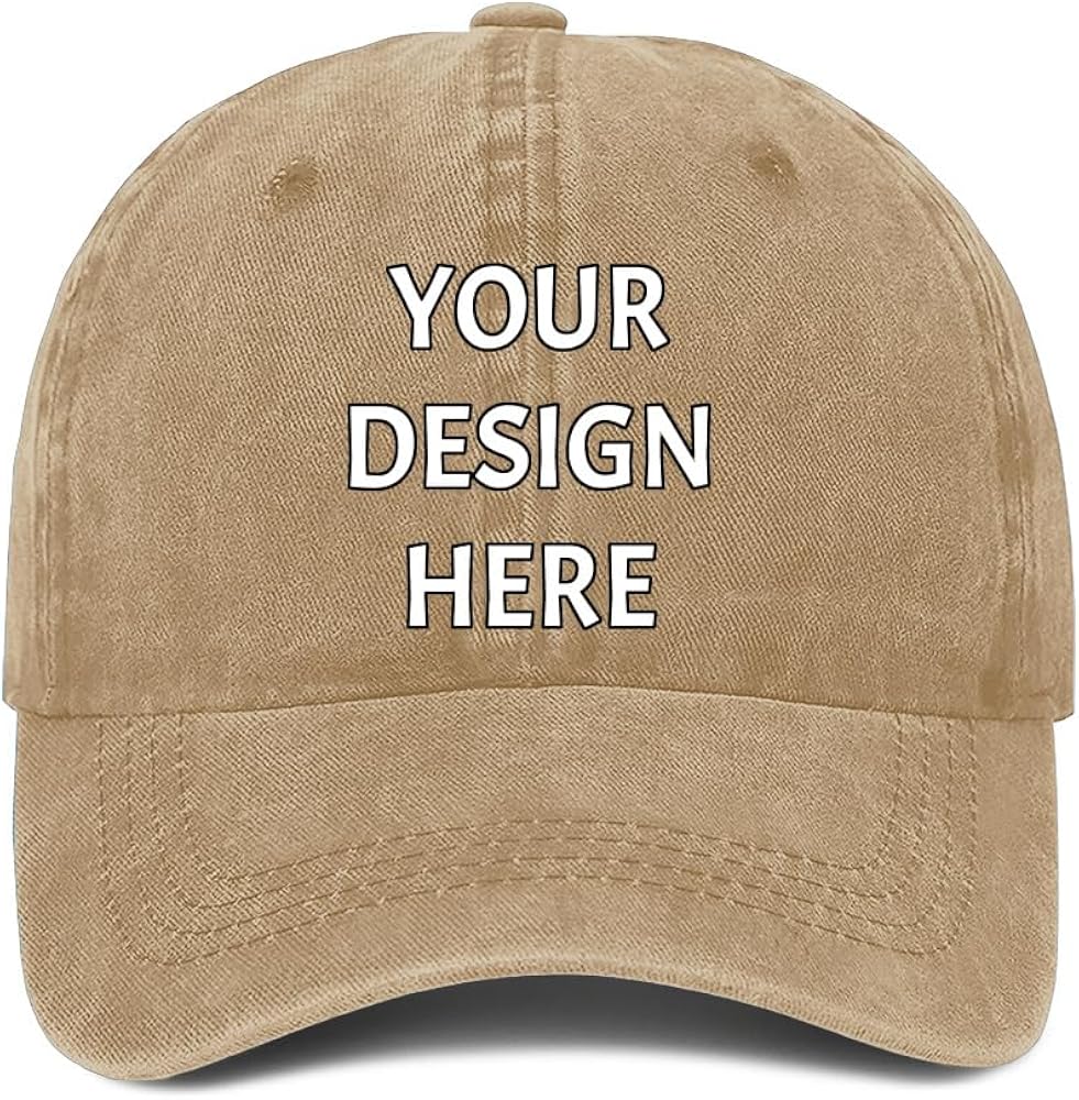 Custom Hats Design Your Own - Custom Baseball Cap for Men Women, Make Your Own Customized Dad Trucker Hat