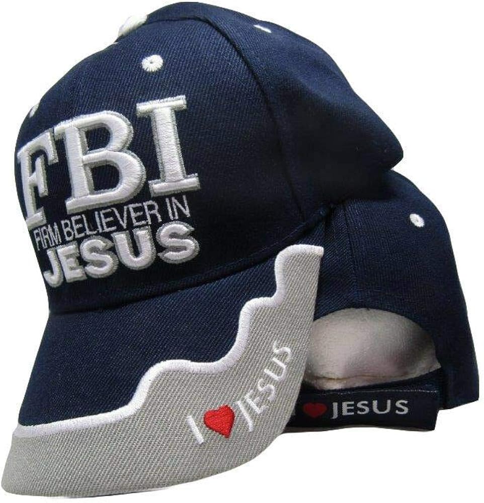 Trade Winds FBI Firm Believer in Jesus Christ Christian Navy Blue Embroider Cap CAP813 Hat