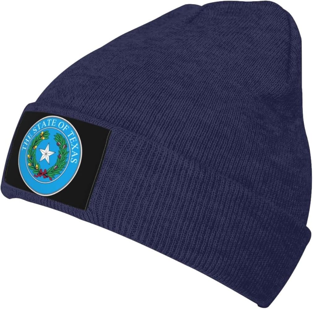 The Seal of The State of Texas Beanie Hat Manwoman Christmas Hats Unisex Caps