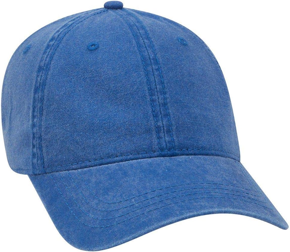 OTTO 6 Panel Low Profile Garment Washed Pigment Dyed Baseball Cap