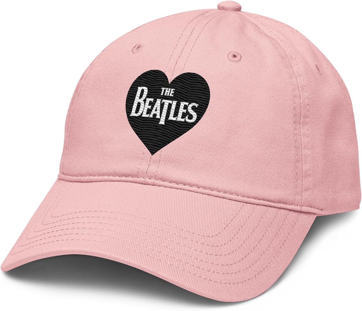 The Beatles - Black Heart Love The Beatles Adjustable Baseball Hat