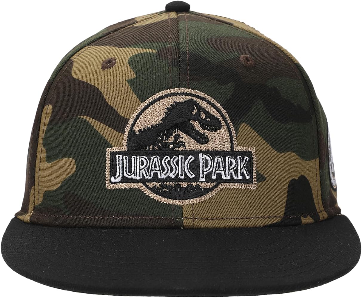 Bioworld Jurassic Park Logo Adult Camouflage Snapback Hat