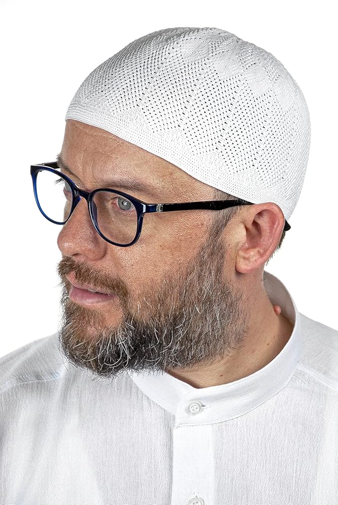 ihvan online Turkish Muslim Kufi Hats for Men, Taqiya, Takke, Peci, Islamic Caps, Ramadan Eid Islamic Gifts, Standart Size