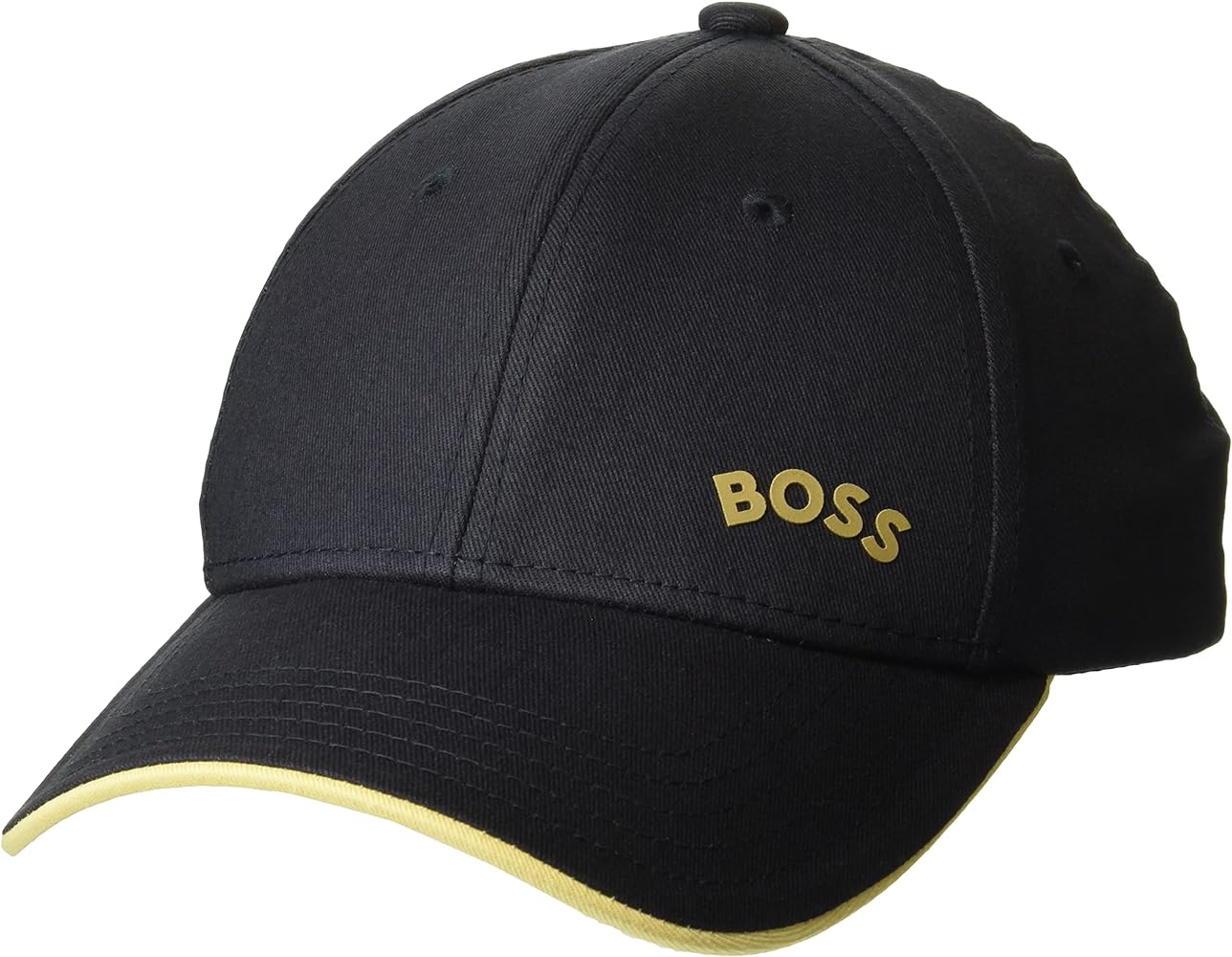 BOSS Men's Curved Logo Cotton Twill Hat