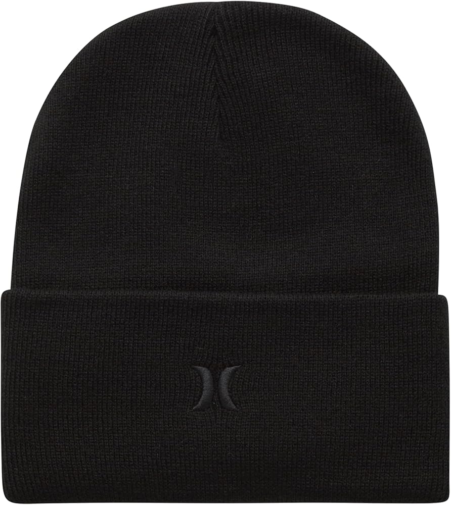 Hurley Men's Winter Hat - Heavyweight Slouchy Fit Icon Cuffed Beanie