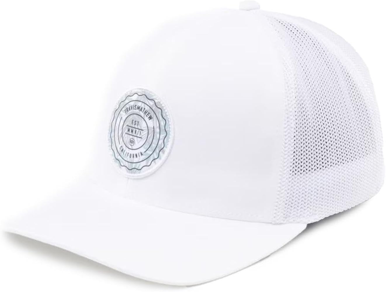 TravisMathew Men's Standard The Patch Floral, White