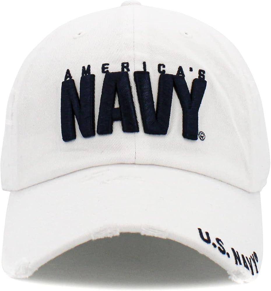 US Navy Officially Licensed Baseball Cap Military USA Vintage Adjustable Hat