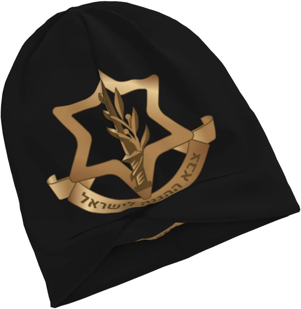 GHBC Israeli Defense Force Beanie Womans Beanie Cap Men's Winter Skull Cap Black