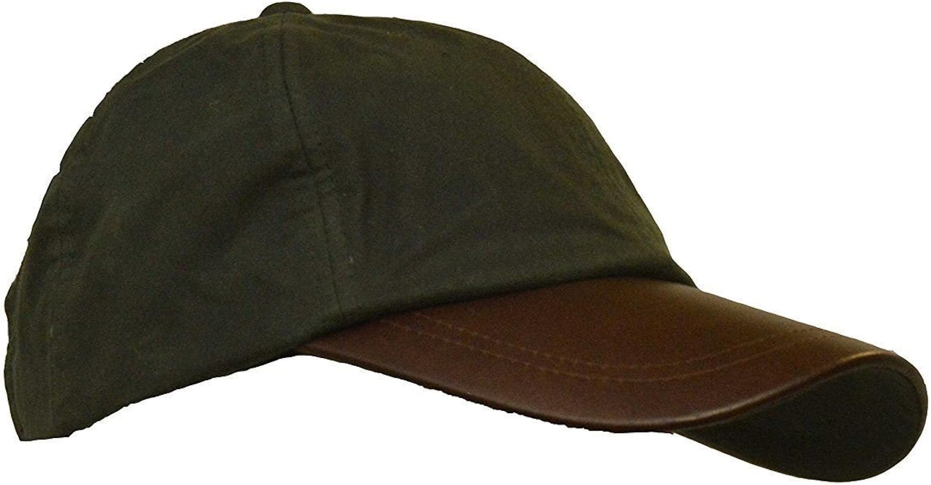 Walker and Hawkes - Wax Brunswick Baseball Cap w/Leather Peak - One-Size