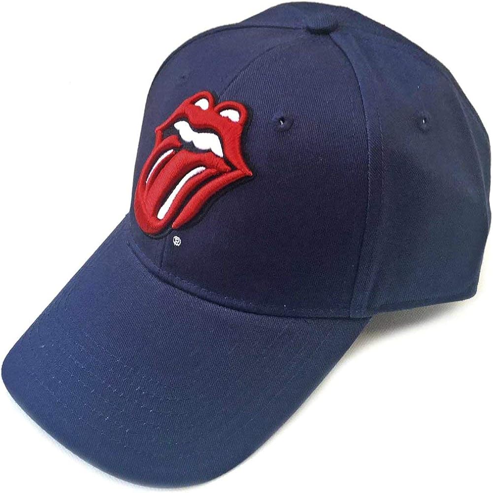 Rolling Stones Men's Classic Tongue (Navy Blue) Baseball Cap Navy