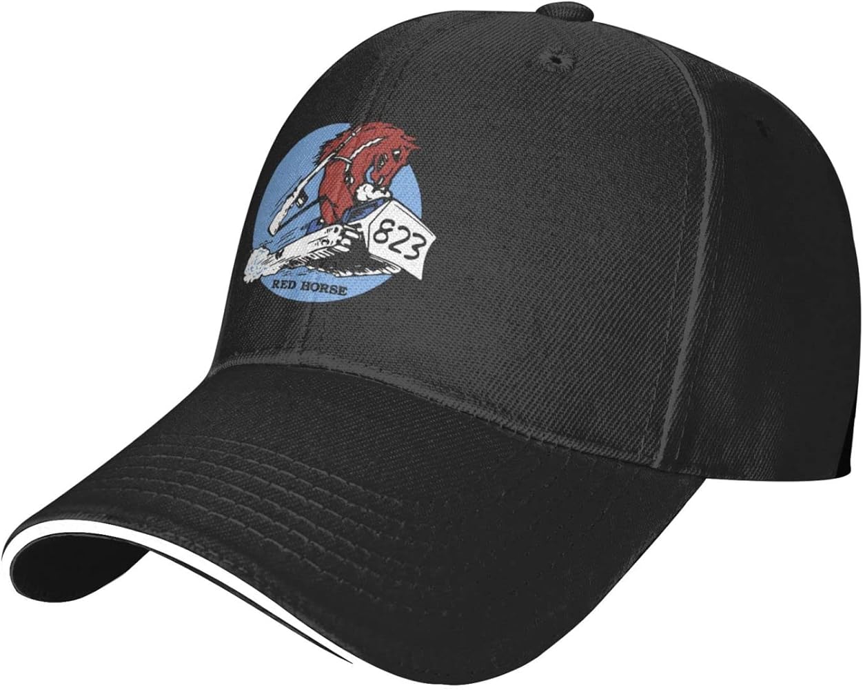 Air Force USAF Red Horse Baseball Cap Man's Women Adjustable Dad Hat Washable Dad Hat