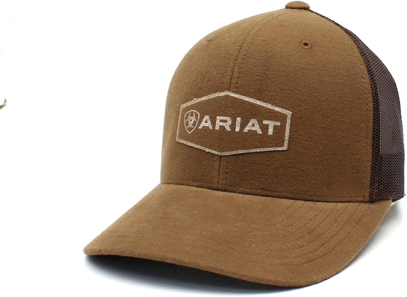 ARIAT FlexFit Rectangle Logo Brown Cap