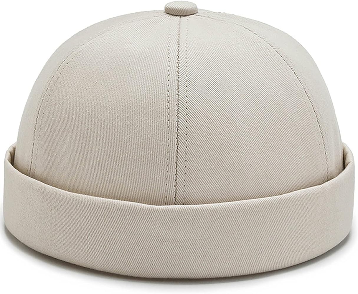 XYIYI Cotton Brimless Docker Cap Adjustable Street Casual Sailor Cap Skullcap Beanie Hat