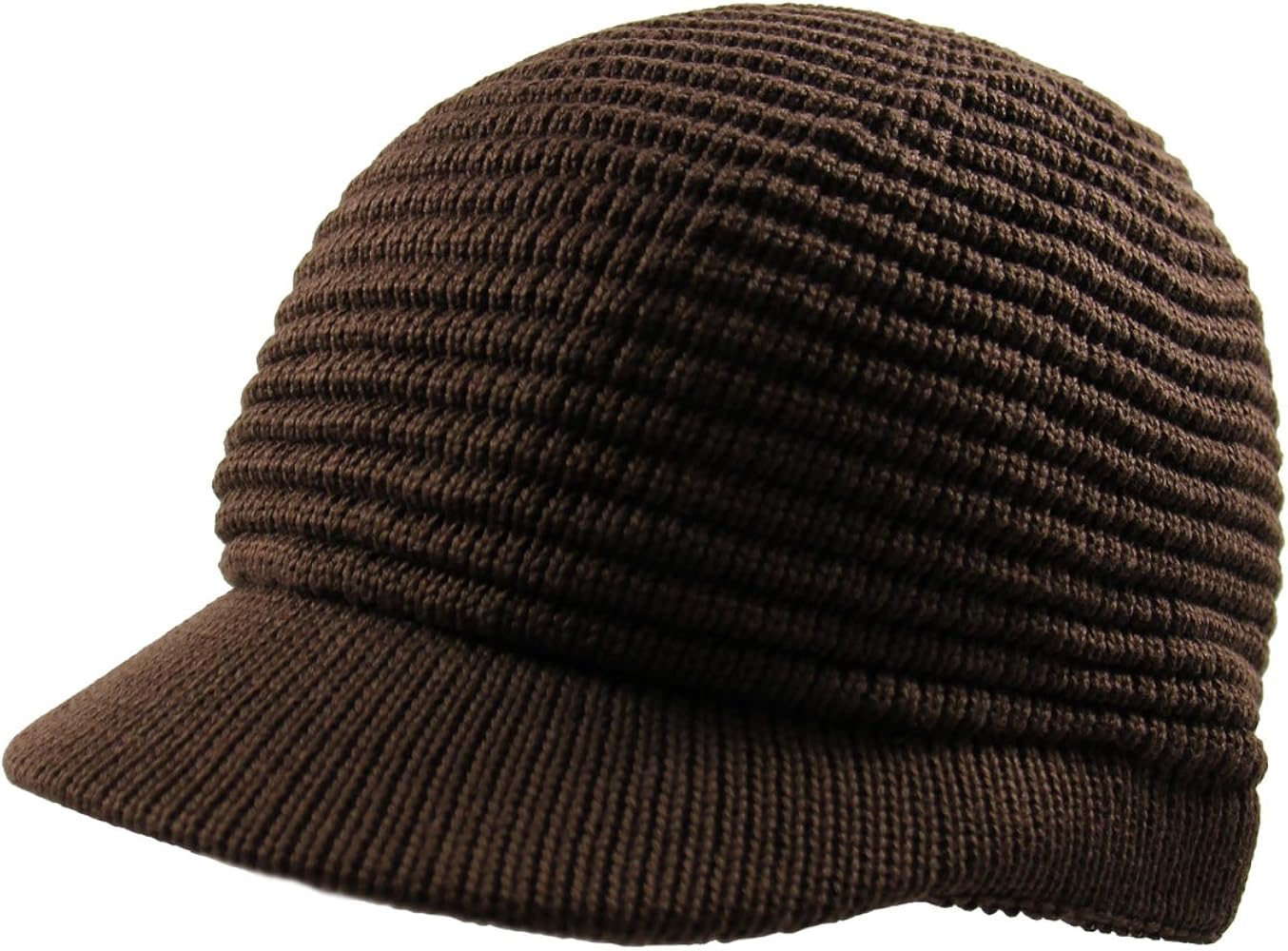 RW Knitted Cotton Rasta Skully Beanie Visor