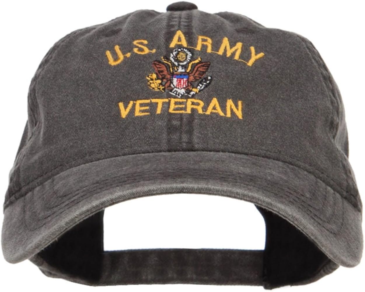 e4Hats.com US Army Veteran Military Embroidered Washed Cap