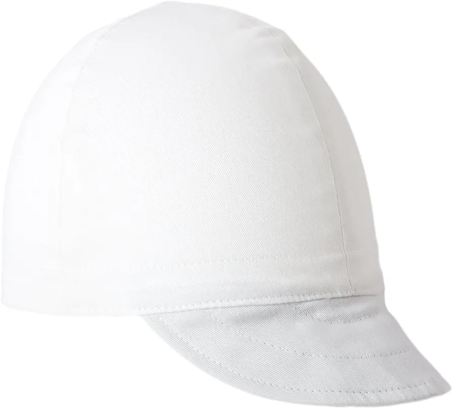 Lapco Lap CW-7 1/4 4-Panel Welder's Caps, 100% Cotton, 7 1/4", White