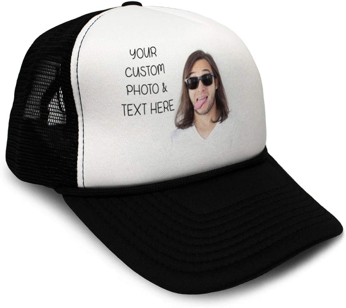 Trucker Hat Men & Women Snapback Custom Personalized Photo & Text Baseball Cap