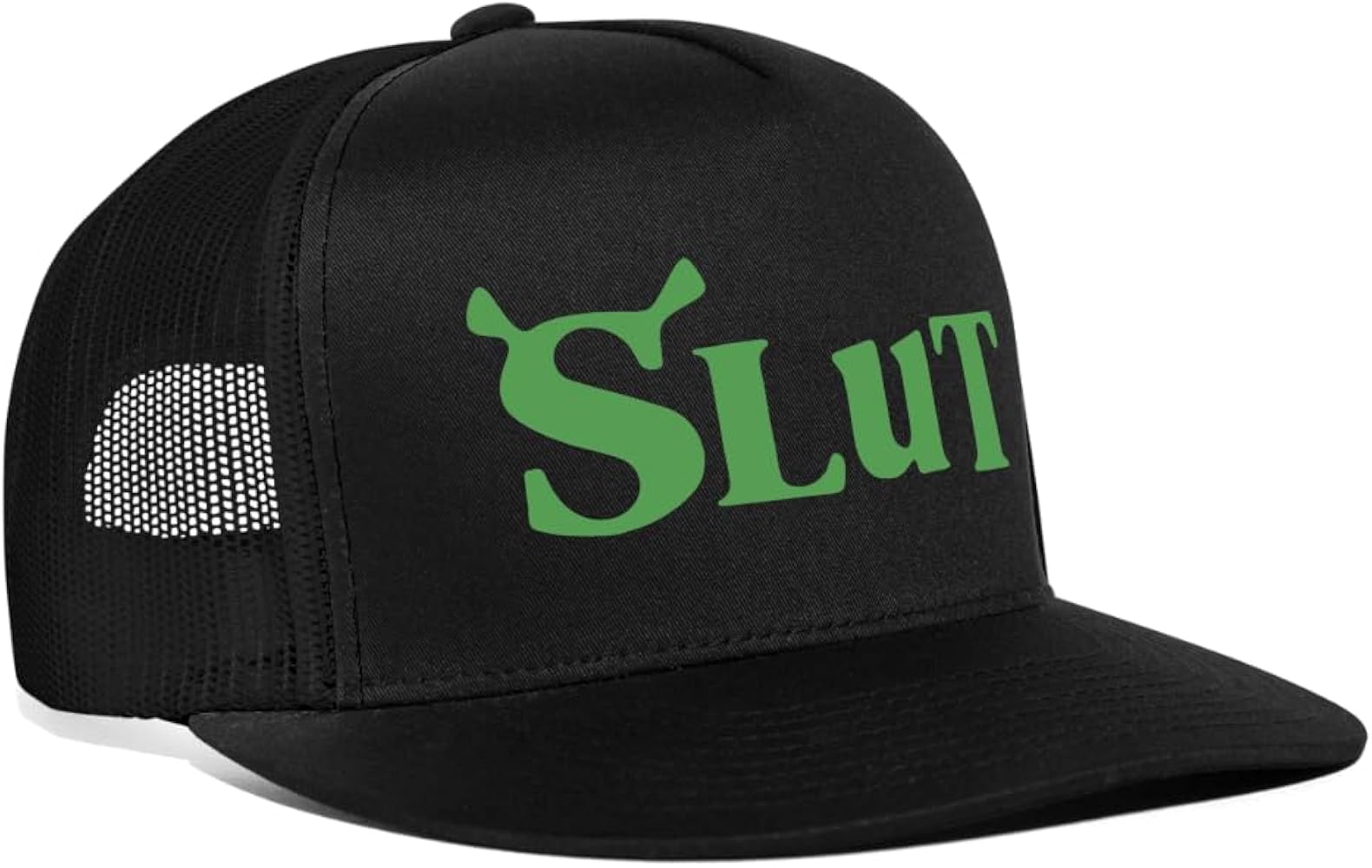 Chudly.com Shrek Slut Funny Raunchy Adult Humor Snapback Mesh Trucker Hat