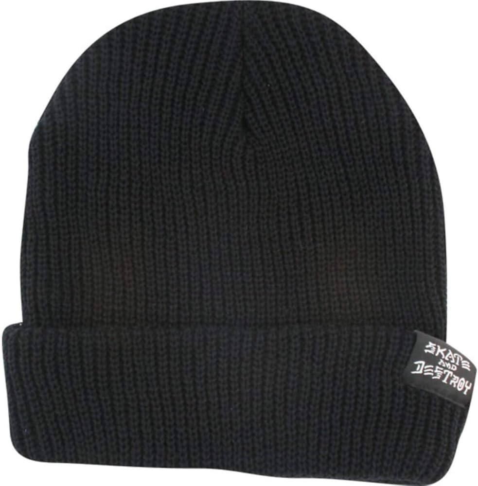 Thrasher Magazine Skategoat/Skate And Destroy Black Beanie Hat