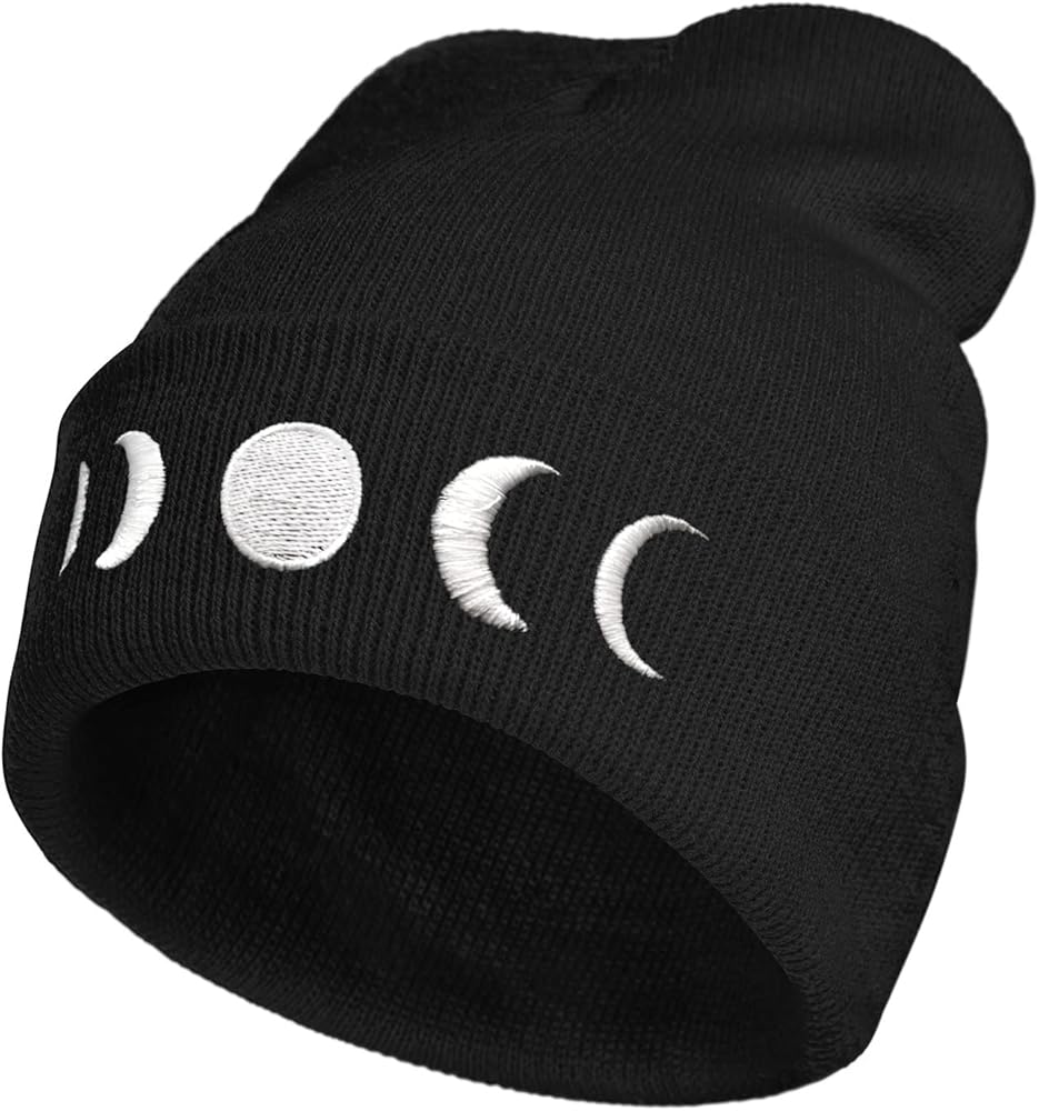 Beanie Hat for Men Women Winter Warm Stretch Skull Knit Hats Cap Black