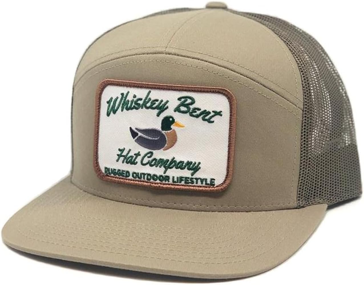 WHISKEY BENT HAT CO. Green Head Adjustable Snapback Outdoor Lifestyle Duck Hat