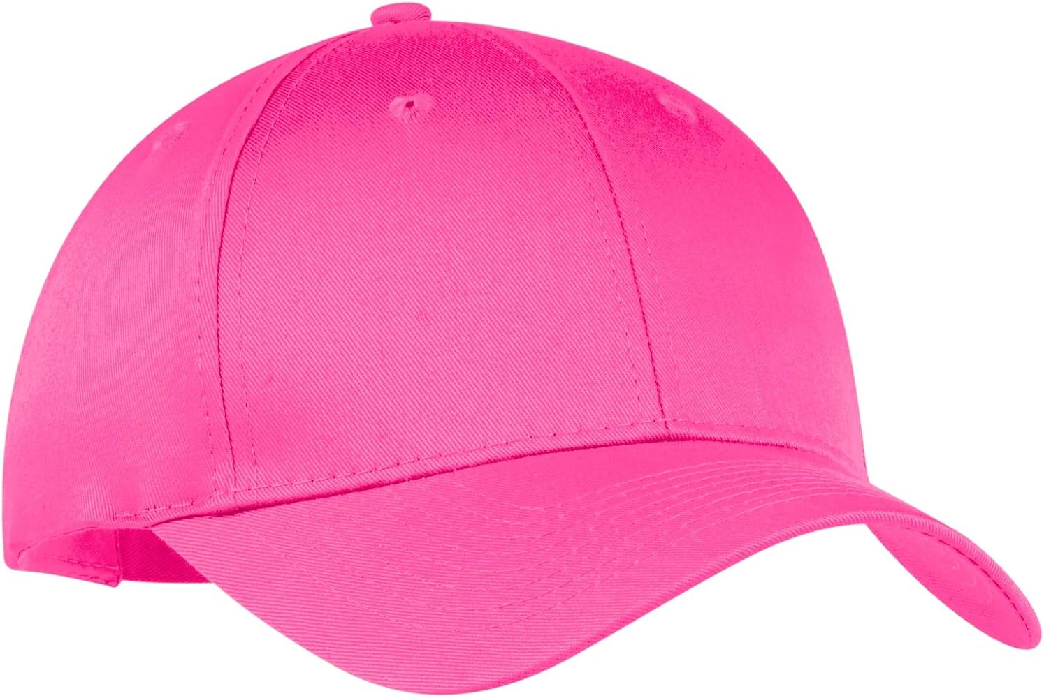 Port & Company 6-Panel Twill Cap, OSFA, Neon Pink