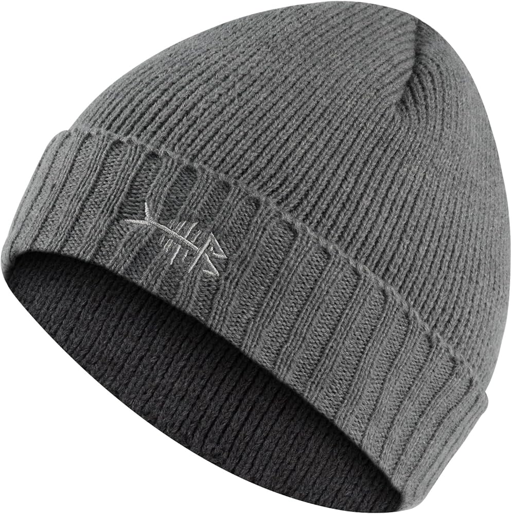 BASSDASH Winter Beanie Hats with Fleece Lining Thick Warm for Men Women Stretchy Fit Unisex Cuffed Knit Hat