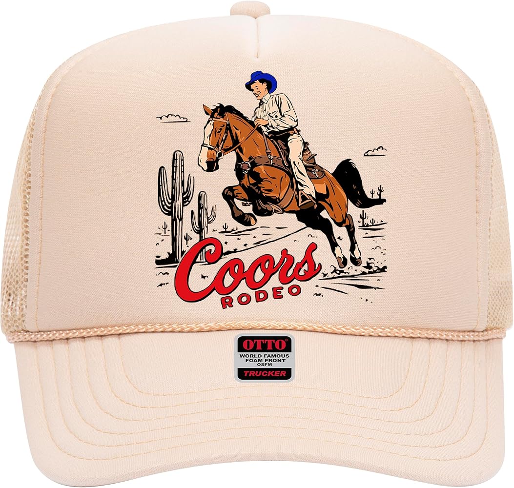 The Horseback Rodeo Trucker Hat - Premium Snapback for Men and Women - Cowboy Western Beer Country Trendy Howdy