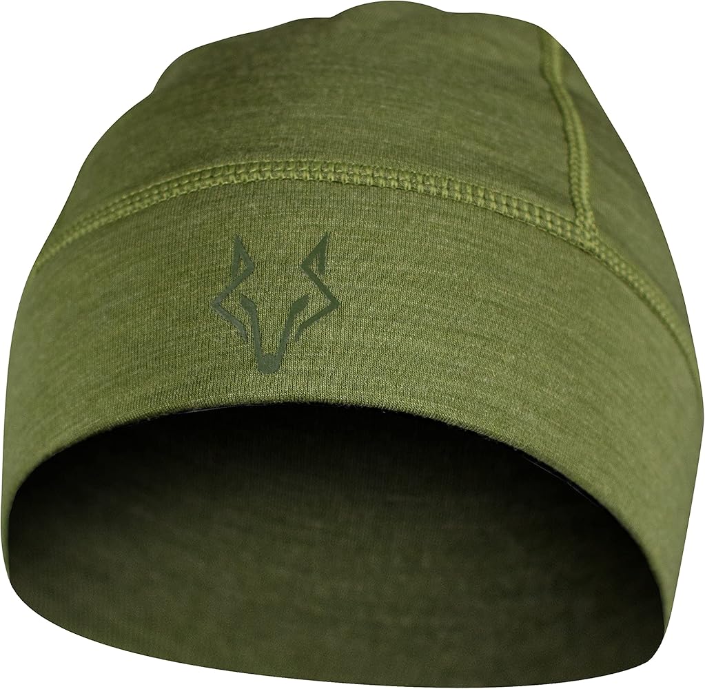 FOXPRO Standard Merino Heavyweight Beanie, Green, One Size