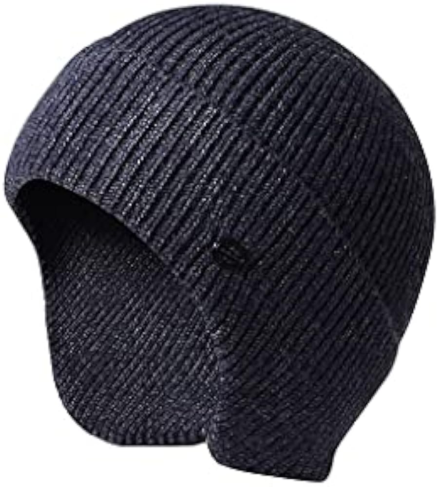 Winter Cycling Cap Windproof Thermal Ski Cap Running Skiing Cycle Knitted Hat Men Women Cycling Hats (Color : B, Size : One Size)