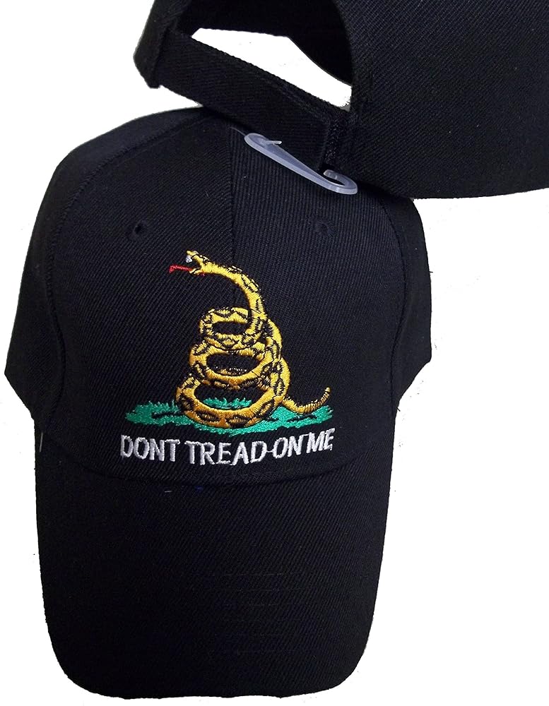 Dont Tread ON ME Baseball Style HAT Cap Gadsden Culpeper Tea Party Flag NRA Black