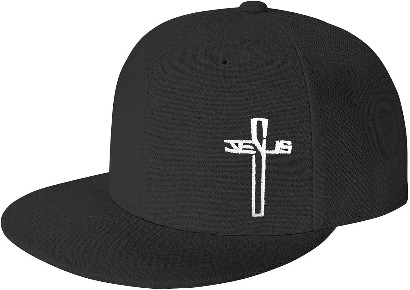 Snapback Hats for Men,Jesus Christian Cross Flat Brim Bill, Embroidery Adjustable Hip Hop Plain Baseball Cap