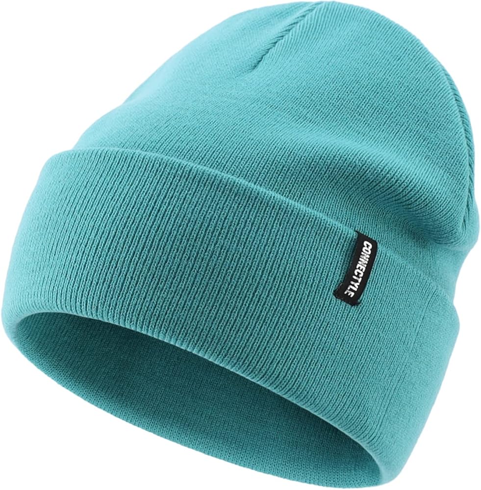 Connectyle Men's Knit Cuffed Beanie Acrylic Winter Beanies Slouchy Watch Cap