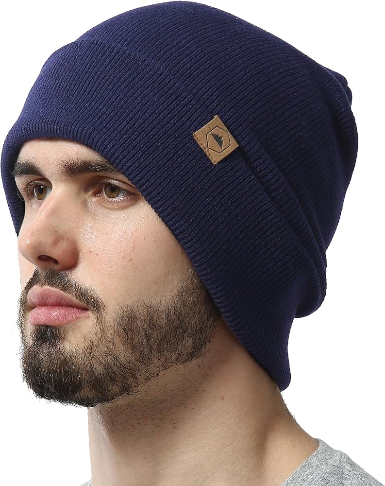 Tough Headwear Cuffed Beanie Hats for Men - Winter Beanies for Women - Toboggan Hat - Mens Winter Knit Hat - Stocking Cap