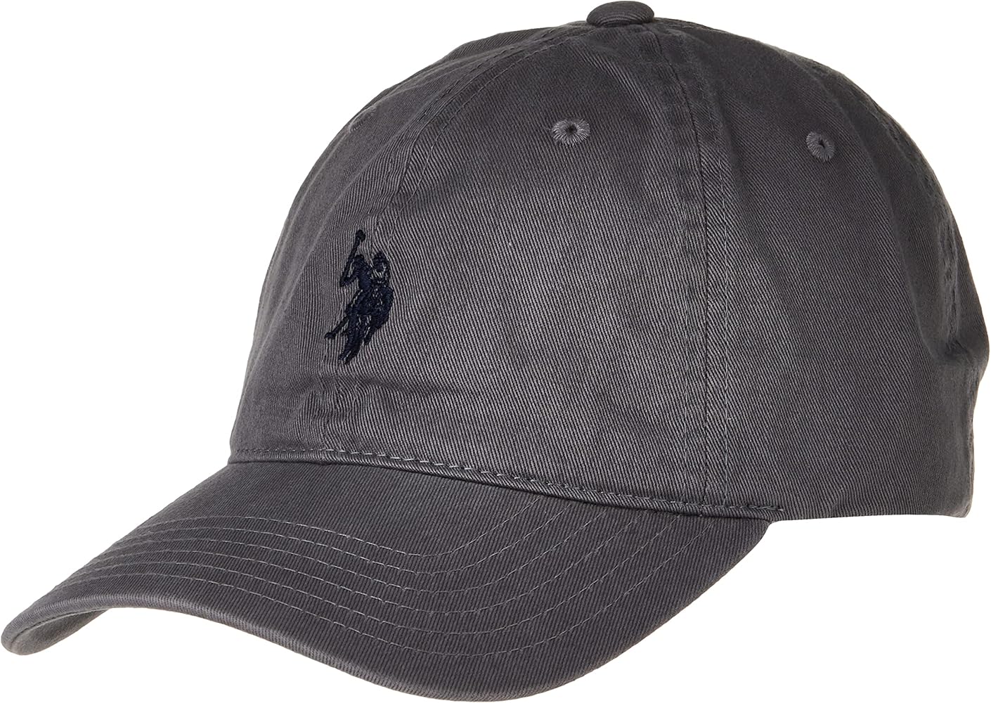 U.S. Polo Assn. Small Polo Pony Logo Baseball Hat, 100% Cotton, Adjustable Cap