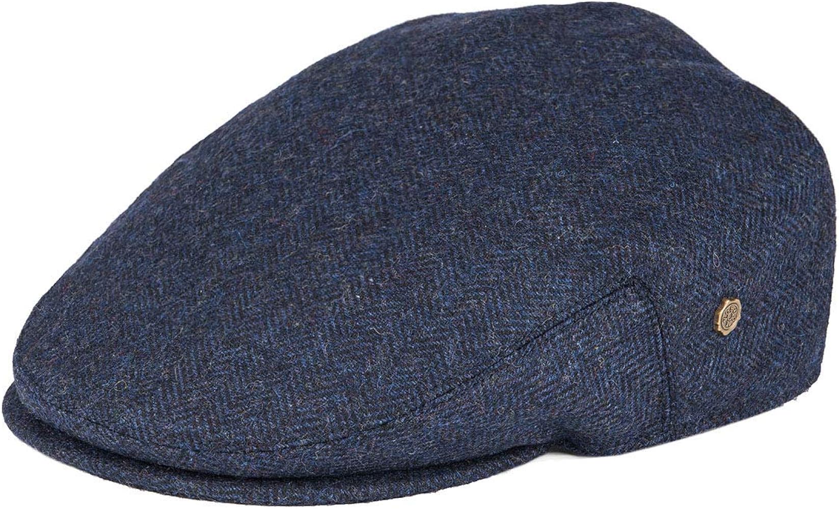 VOBOOM Men's Herringbone Flat Ivy Newsboy Hat Wool Blend Gatsby Cabbie Cap