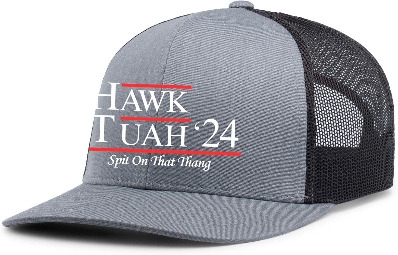 Trenz Shirt Company Mens Funny Hat Hawk Tuah Spit On That Thang Mesh Back Trucker Hat