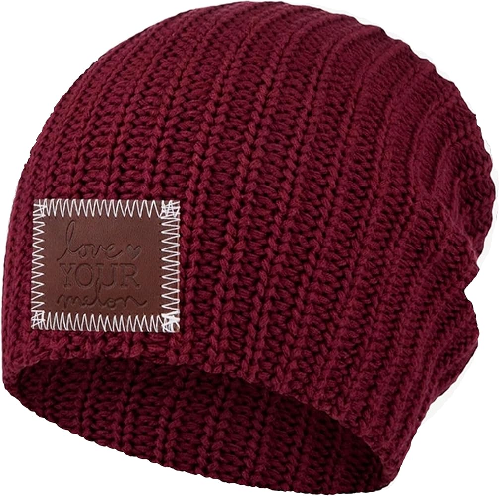 Love Your Melon Beanie for Men & Women, Winter Hats, Cool Beanies, 100% Cotton Made Knit Warm Thick Skully