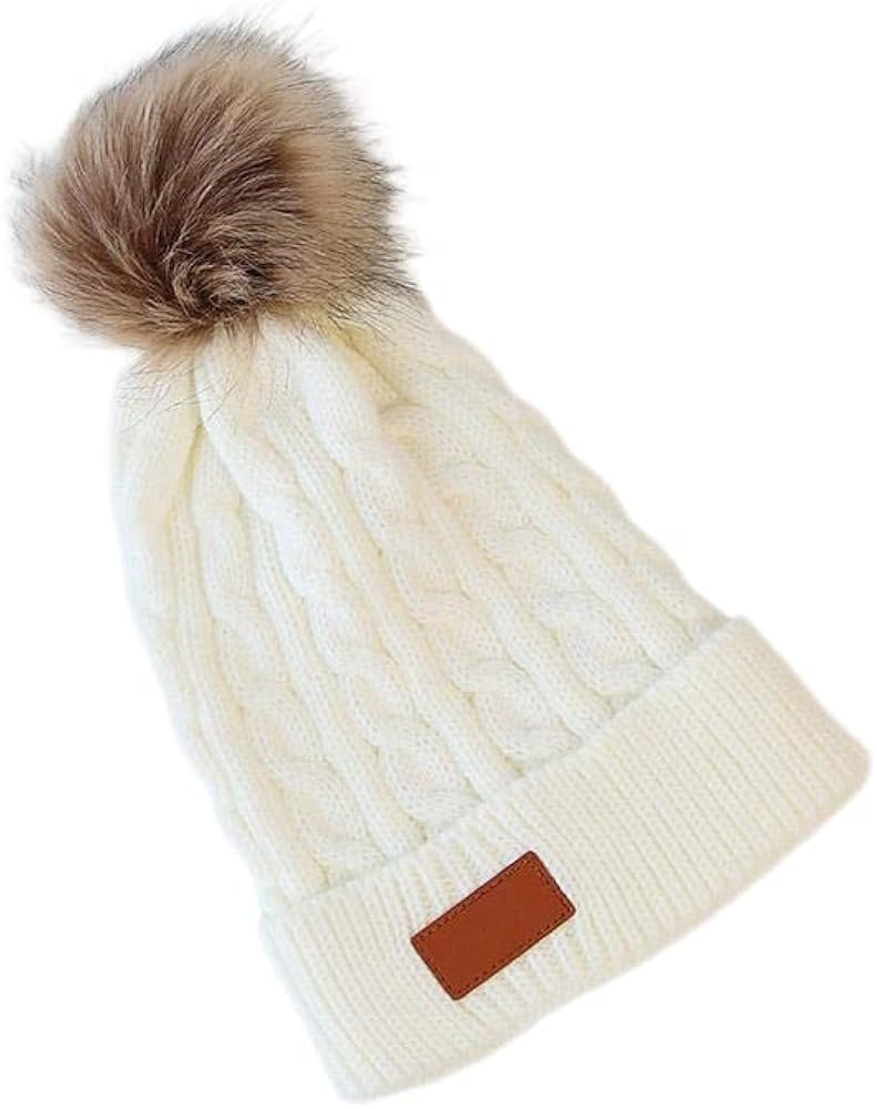 Women and Men Beanie，Hat Warm Knit Winter Hats，Elegant Soft Beanies H77