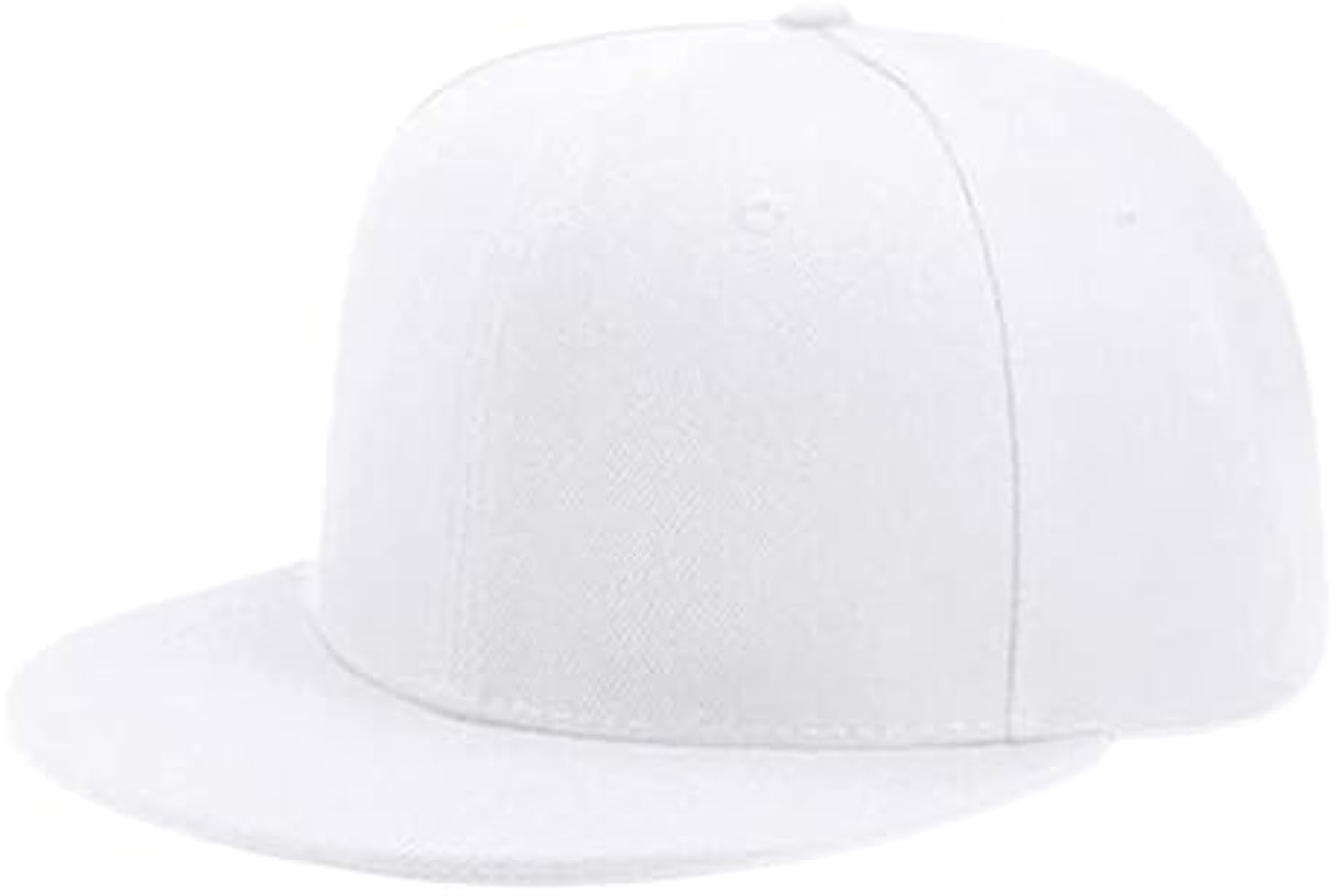 Classic Snapback Hat Cap Hip Hop Style Flat Bill Blank Solid Color Adjustable Size