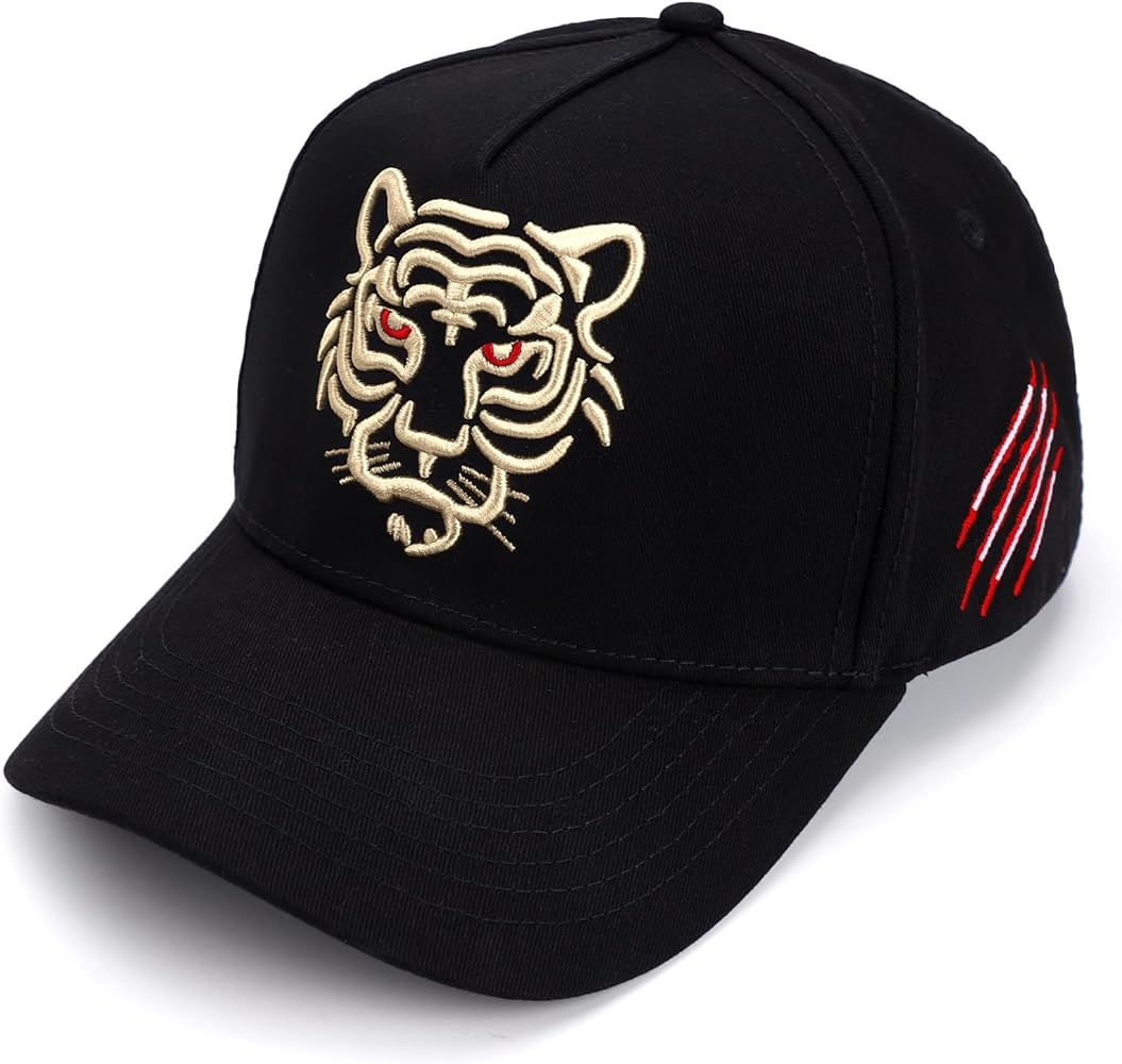 Tiger Hat Embroidered Dad Baseball Cap Sports Trucker Hats for Women Men Couple Cool Hip Hop Snapback Hats