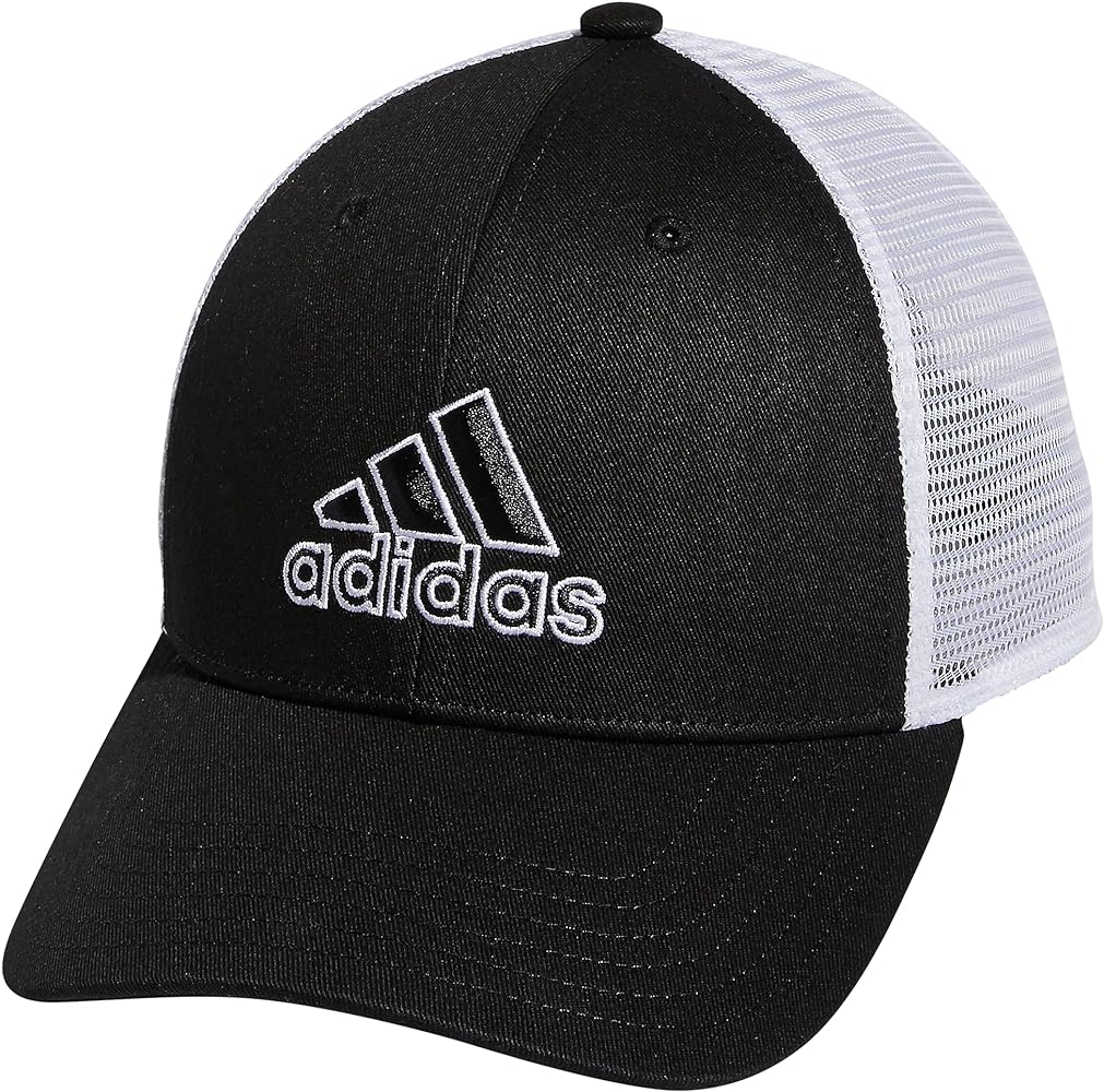 adidas mens Mesh Back Structured Low Crown Snapback Adjustable Fit Cap