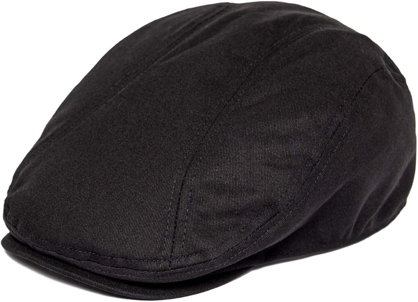 Men Cotton Twill Newsboy Flat Ivy Driving Hat Fitted Cap